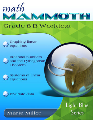 cover for Math Mammoth Grade 8-B Complete Worktext