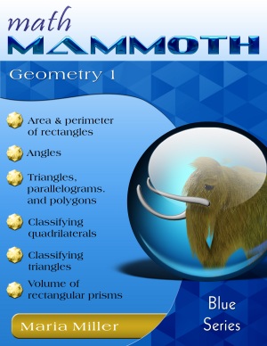 Math Mammoth Geometry 1 math book cover
