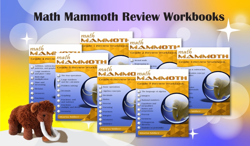 Math Mammoth review workbooks