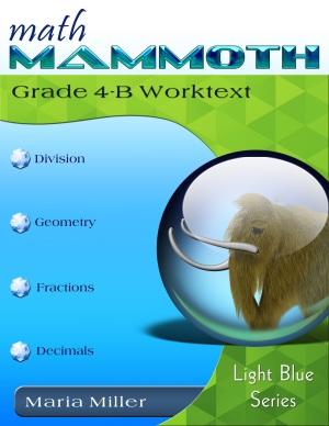 cover for Math Mammoth Grade 4-B Complete Worktext