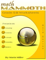 Math Mammoth Golden Series worksheet collections