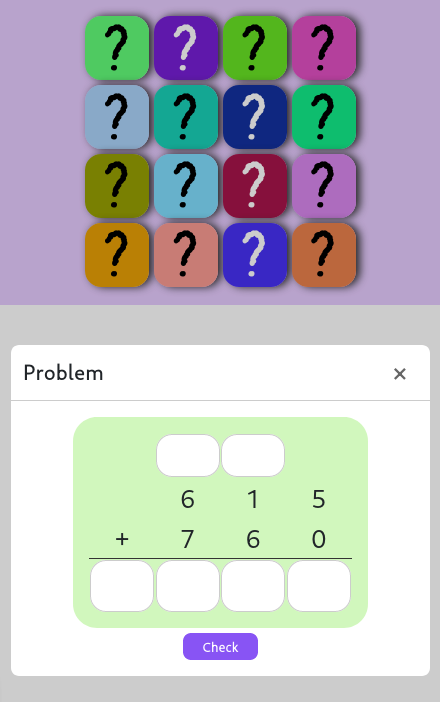 Vertical Addition Online Game 2nd 3rd And 4th Grade Math 